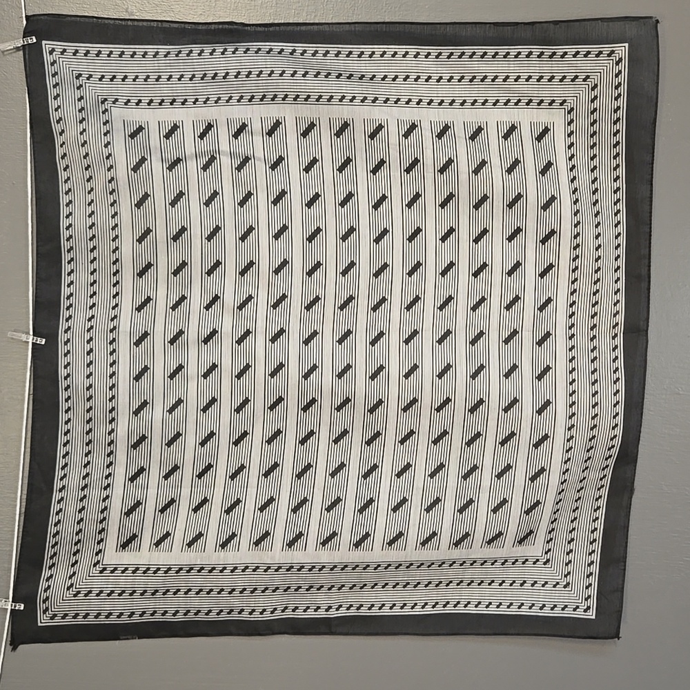 Black and White Scarf